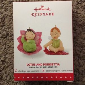 Lotus and poinsettia baby fairy messengers